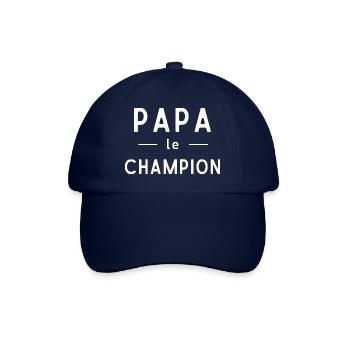 Papa -le- Champion Idée cadeau pour fête des pères - Casquette classique - bleu/bleu - Devant