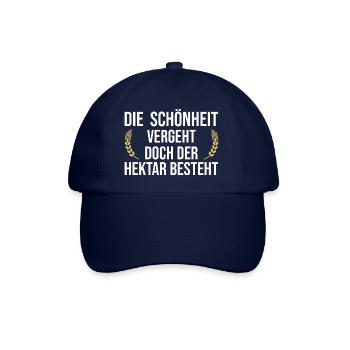 Landwirt Bauer lustiger Spruch auf dem Dorf Hof - Baseballkappe - Blau/Blau - Vorne
