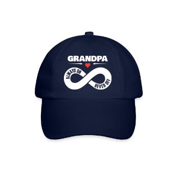Grand-père toujours sur jamais hors cadeau d’amour de grand-père - Casquette classique - bleu/bleu - Devant