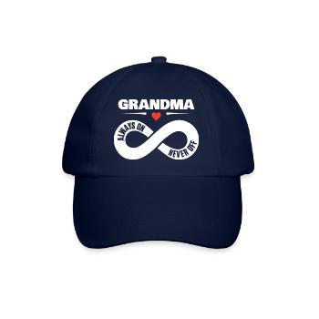 Grand-mère Toujours allumée Jamais hors de la famille Mamie Amour - Casquette classique - bleu/bleu - Devant