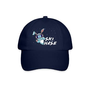 Skihase - Skifahren - Skiurlaub - Baseballkappe - Blau/Blau - Vorne