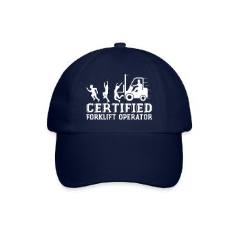 Zertifizierter Gabelstaplerfahrer - Baseballkappe - Blau/Blau - Vorne