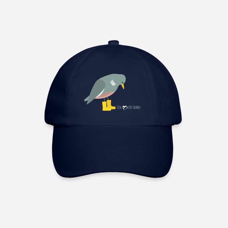Taube - ein Herz für Tauben - Baseballkappe - Blau/Blau