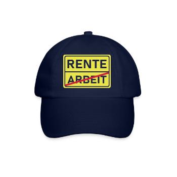 arbeit rente - Baseballkappe - Blau/Blau - Vorne
