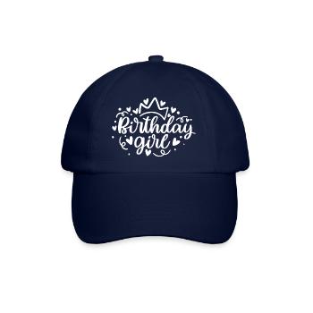 Motif de fête de fille d’anniversaire - Casquette classique - bleu/bleu - Devant