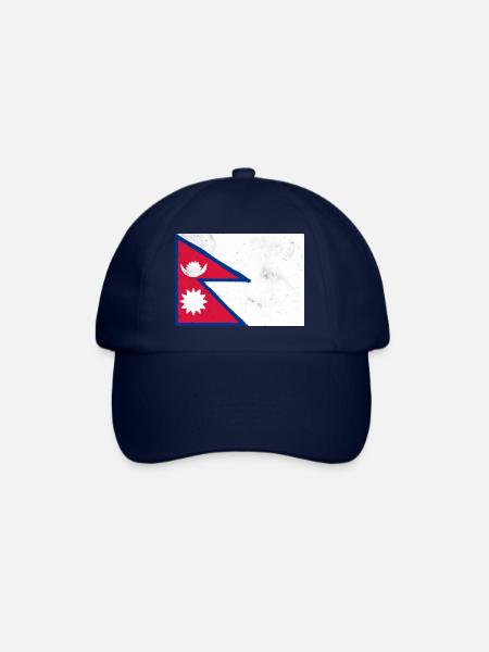 Flag of Nepal - Baseball Cap - blue/blue
