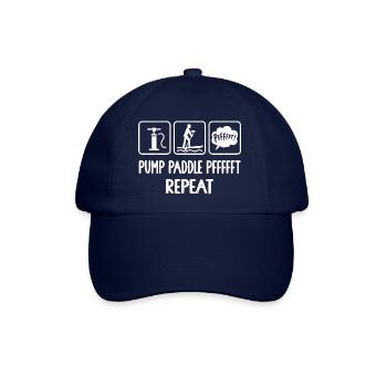 Stand Up Paddling, Stand Up Paddle, SUP Paddler, - Baseball Cap - blue/blue - Front
