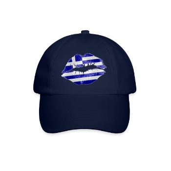 Kiss (Greece / Hellas) - Baseball Cap - blue/blue - Front