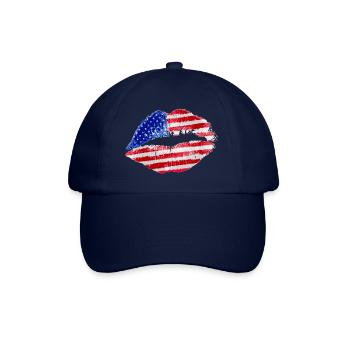Kiss (USA) 01 - Baseball Cap - blue/blue - Front
