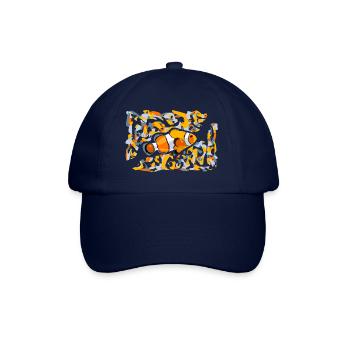 Clown fish nemo bottom océean orange yellow - Baseball Cap - blue/blue - Front