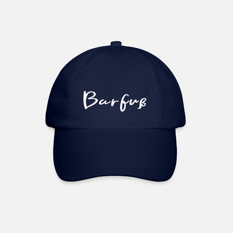 Barfuß durch den Alltag (mit einem Lächeln) - Baseballkappe - Blau/Blau