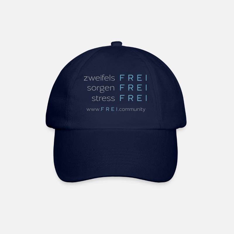 FREI Sticker zweifelsfrei - Baseballkappe - Blau/Blau