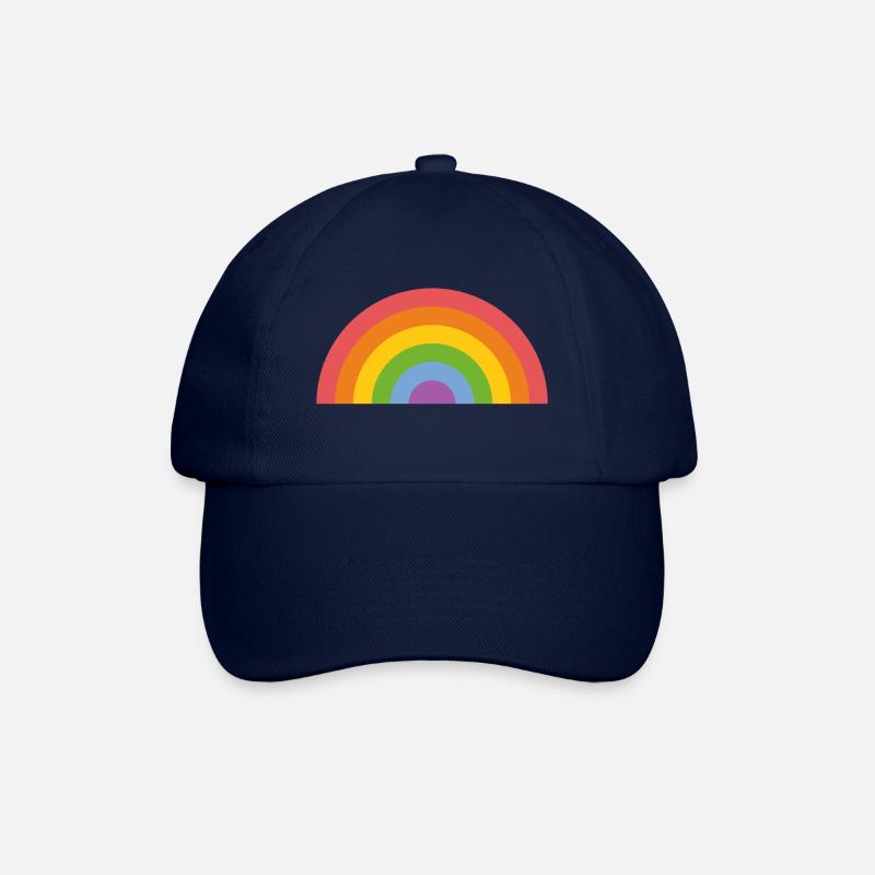 Regenbogen - Baseballkappe - Blau/Blau