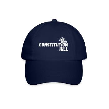 Constitution Hill White Writing Design - Baseball Cap - blue/blue - Front