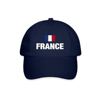 France France French flag fan gift - Baseball Cap - blue/blue - Front