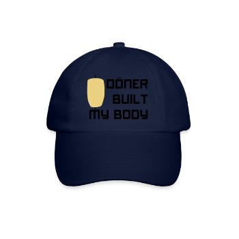 Döner built my body - Baseballkappe - Blau/Blau - Vorne