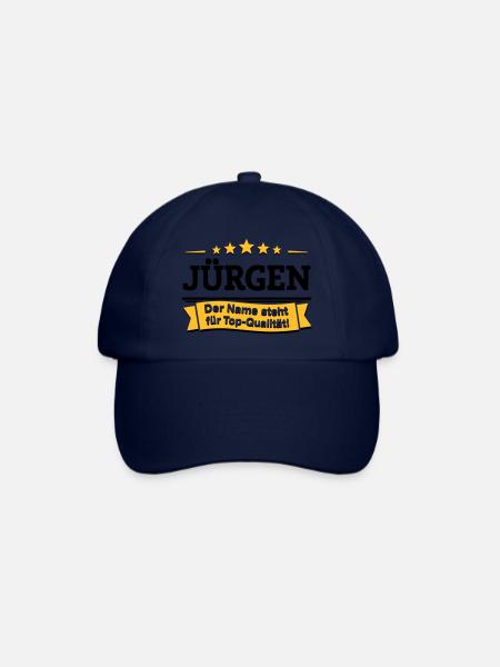 Jürgen – Der Name steht für Top-Qualität! - Baseballkappe - Blau/Blau
