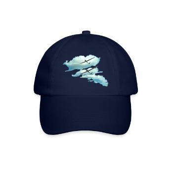 Wolkenstraße Segelflieger Geschenk - Baseballkappe - Blau/Blau - Vorne