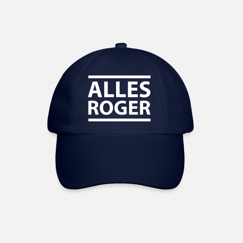 Alles Roger - Baseballkappe - Blau/Blau