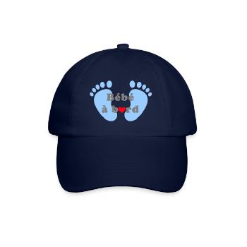 Bébé à bord - Casquette classique - bleu/bleu - Devant