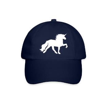 Unicorn flats white - Baseball Cap - blue/blue - Front