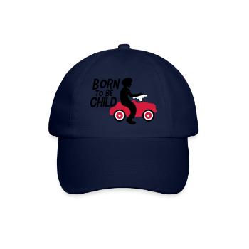 né pour être enfant garçon jouet voiture enfants amusement - Casquette classique - bleu/bleu - Devant