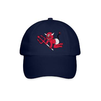 evil devil demon hell devil satan crawling pacifie - Baseball Cap - blue/blue - Front