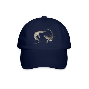 Mosasaurier Tylosaurus - Baseballkappe - Blau/Blau - Vorne