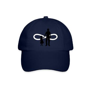 Vater Tochter Unendlich - Baseballkappe - Blau/Blau - Vorne