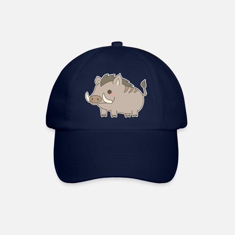 Wildschwein - Baseballkappe - Blau/Blau