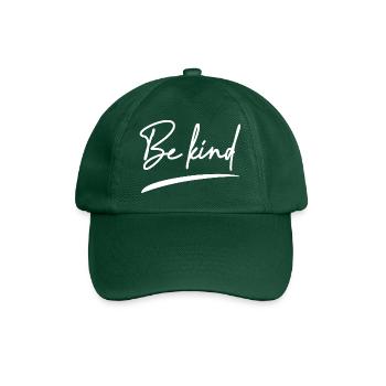 Sei freundlich - Christian Clothing - Baseballkappe - Flaschengrün - Vorne