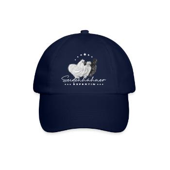 Seidenhühner Expertin Seidenhuhn Züchter Geschenk - Baseballkappe - Blau/Blau - Vorne