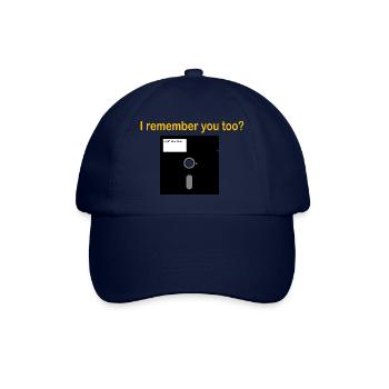 5 25 inch floppy disk - Baseball Cap - blue/blue - Front