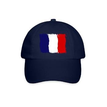 Frankreich Fanshirt für Frankreich Fans France - Baseballkappe - Blau/Blau - Vorne