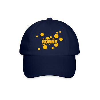 Ronny als Vorname - Baseballkappe - Blau/Blau - Vorne