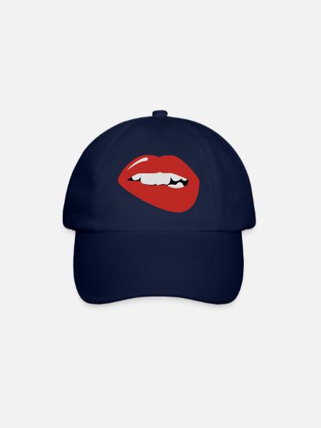 Lippe - Baseballkappe - Blau/Blau