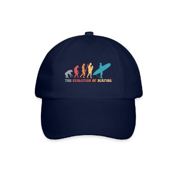 Surf-Evolution des Surfens Surfer-Humor - Baseballkappe - Blau/Blau - Vorne