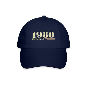 Original 1980 Vintage 1980 anniversaire 1980 rétro - Casquette classique - bleu/bleu - Devant
