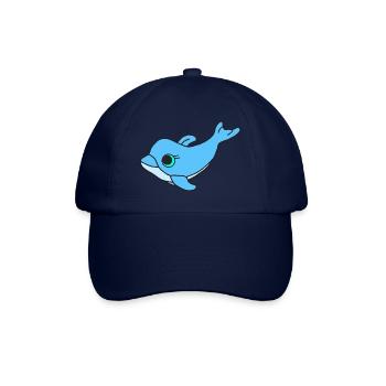 Süßer Delfin - Baseballkappe - Blau/Blau - Vorne