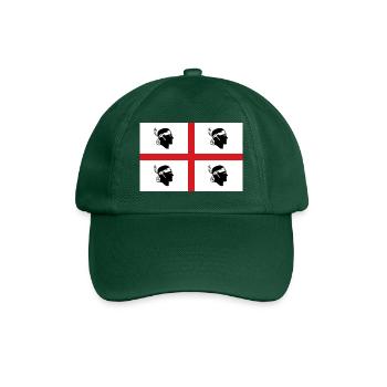 Flag of Sardinia - Baseball Cap - bottle green - Front