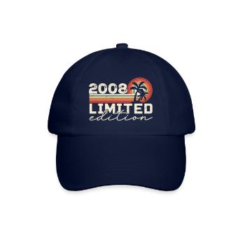 Jahrgang 2008 Retro 2008 Jubiläumsgeschenk - Baseballkappe - Blau/Blau - Vorne