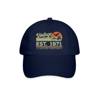 Vintage 1971 Awesome Since 1971 Gift 1971 Retro - Baseball Cap - blue/blue - Front