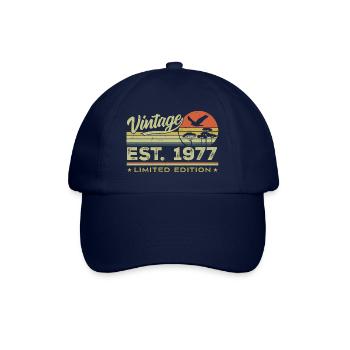 Vintage 1977 Awesome Since 1977 Gift 1977 Retro - Baseball Cap - blue/blue - Front