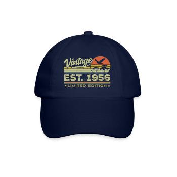 Vintage 1956 Awesome Since 1956 Gift 1956 Retro - Baseball Cap - blue/blue - Front
