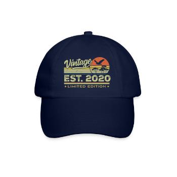 Vintage 2020 Fantastisch seit 2020 Geschenk 2020 Retro - Baseballkappe - Blau/Blau - Vorne