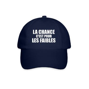 La Chance c'est pour les faibles - Casquette classique - bleu/bleu - Devant