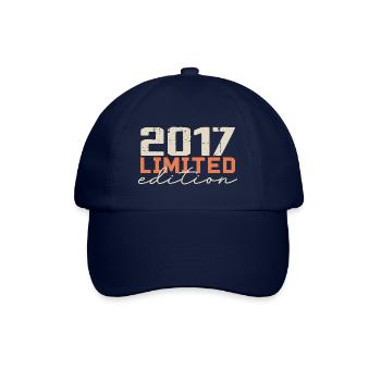 Born in 2017 | Vintage 2017 Retro Birthday - Baseball Cap - blue/blue - Front