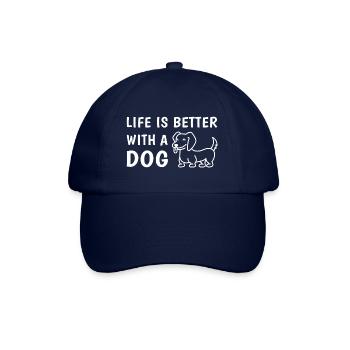 Dictons de chien Propriétaire de chien Maman de chien - Casquette classique - bleu/bleu - Devant