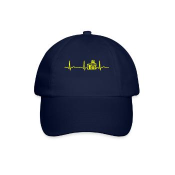 ECG HEARTBEAT CAMERA Yellow - Baseball Cap - blue/blue - Front