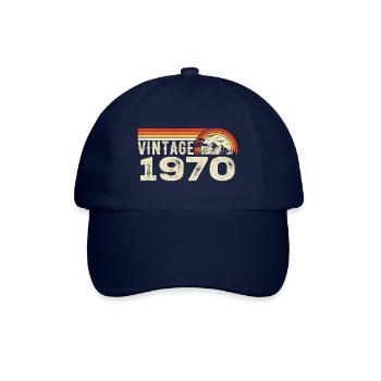Vintage 1970 Cadeau Anniversaire 1970 Rétro 1970 - Casquette classique - bleu/bleu - Devant